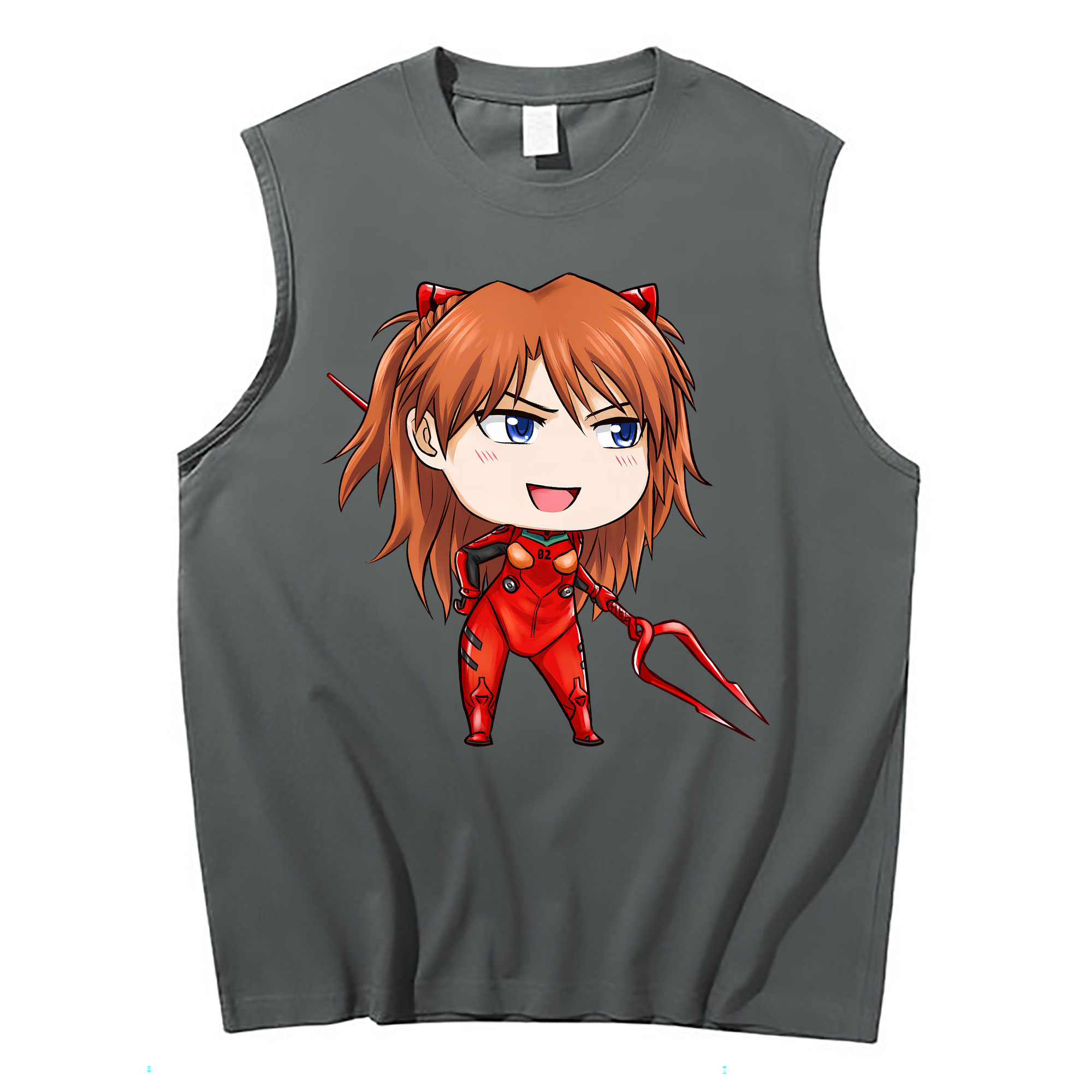 （画像用） EVA 新世紀エヴァンゲリオン コットン100％タンクトップ（フロントプリント）